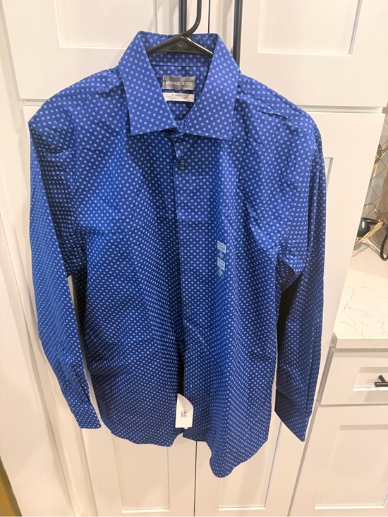 Michael Kors Other - Michael Kors Men's Royal Blue Microdot Dress Shirt